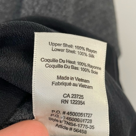 Wilfred with Silk Longline T-Shirt Womens M Grey Black Casual Top Office Career - Picture 10 of 10